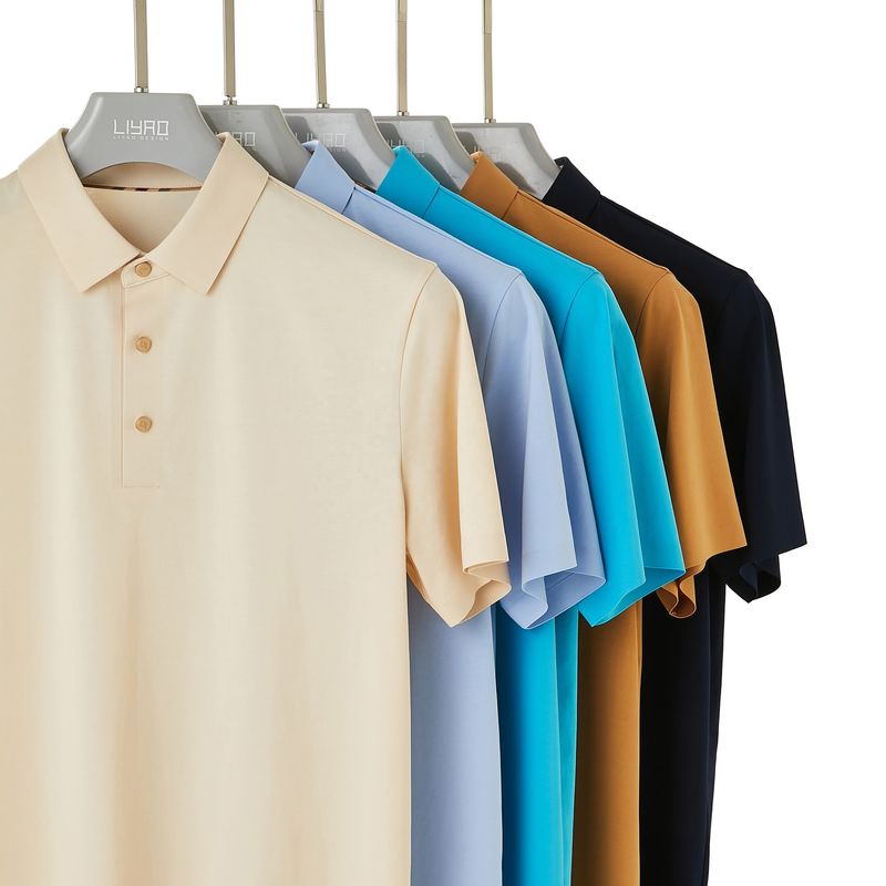 T-shirt de golf POLO T-shirt de coupe de mode haut T-shirt simple brodé pour homme
