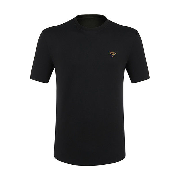 T-shirt en O-neck durable avec étiquette de logo personnalisé et tissu confortable et respirant