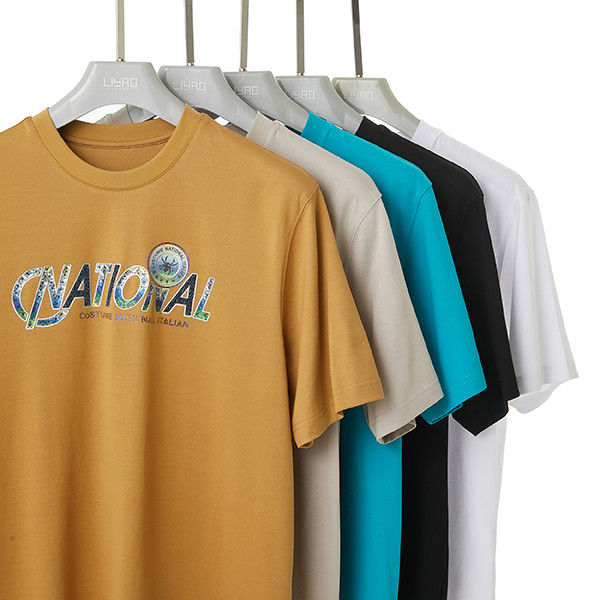Modèles personnalisés Rapide séchage Doux Collier rond T-shirts pour hommes T-shirts de créateur T-shirts de luxe T-shirts d'impression