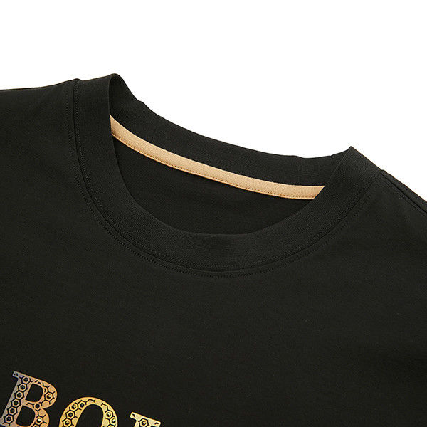 T-shirts à épaule en tissu tricoté O-Neck Wicking d'humidité séchage rapide taille plus T-shirts à épaule pour hommes