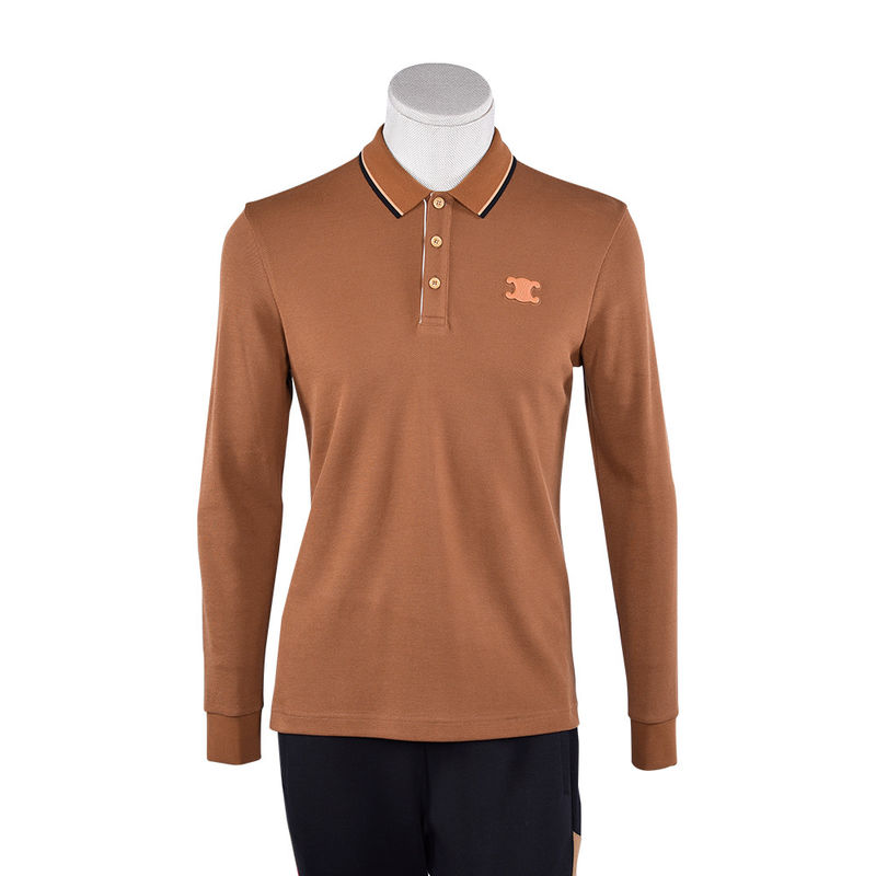100% coton T-shirt de polo imprimé pour hommes de mode avec conception dynamique et détection d'aiguille