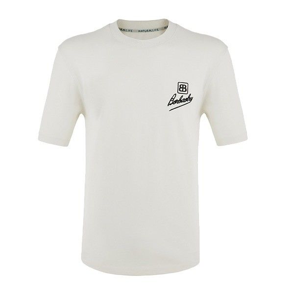 T-shirt pour homme brodé à haute élasticité avec logo et poids du tissu 170-210 grammes