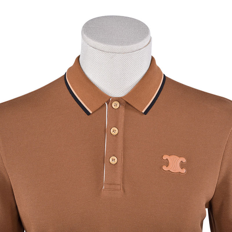 T-shirt polo en coton respirant pour homme printemps automne sublimation décontractée design sur mesure
