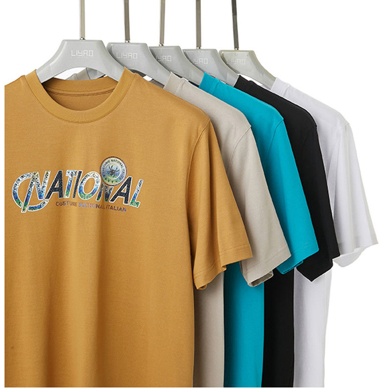 100% coton T-shirts sur mesure pour hommes surdimensionnés 240g pour un usage quotidien de bureau