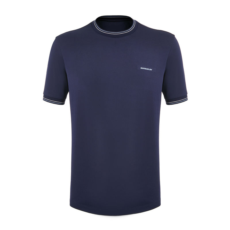 T-shirt en coton surdimensionné avec manches courtes et logo personnalisé