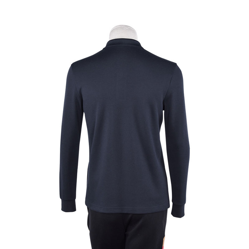T-shirt à manches longues à la mode pour hommes avec collier de chemise de travail et logo personnalisé