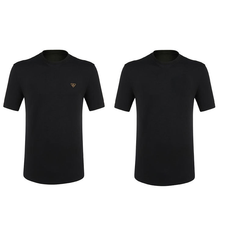 2024 T-shirt à imprimer rapidement Logo personnalisé Couleur T-shirt noir avec motifs personnalisables
