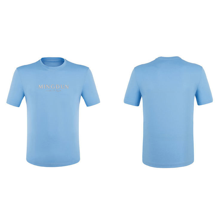 T-shirt à manches courtes 100% coton pour homme avec poids lourd 300gm et logo personnalisé