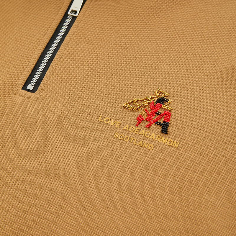 T-shirts de polo pour hommes 100% coton Manches complètes Logo personnalisé Collier de support Longueur régulière