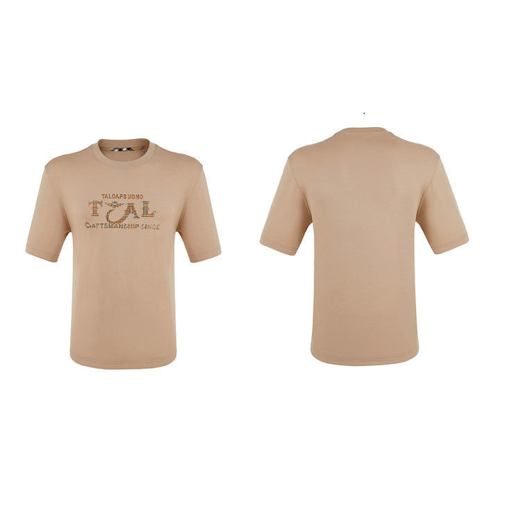 Étiquette d'impression de T-shirt classique sur mesure pour les hauts de taille supérieure et le style à la mode pour hommes