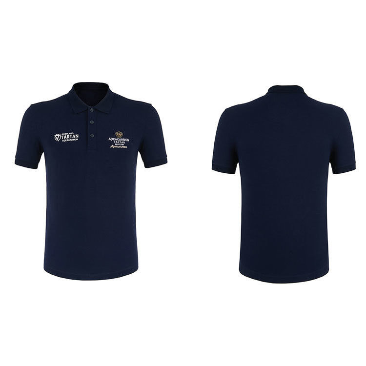 100% coton hautement apprécié Confortable Logo personnalisé Polo T-shirt Tissu 95% polyester 5% spandex