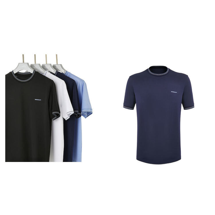 T-shirt de sport en tissu tricoté sur le cou sur mesure