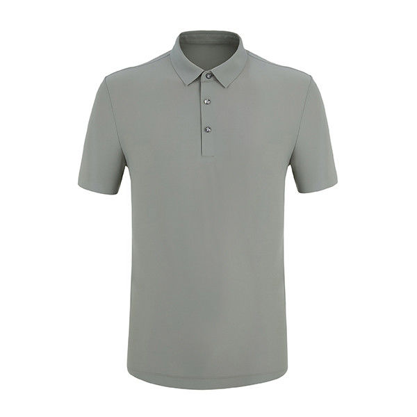 T-shirt de polo en blanc avec logo personnalisé Impression de chemises en coton