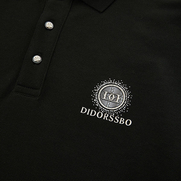 T-shirts de golf de luxe de couleur personnalisée pour hommes T-shirt de polo 100% coton avec motif de logo