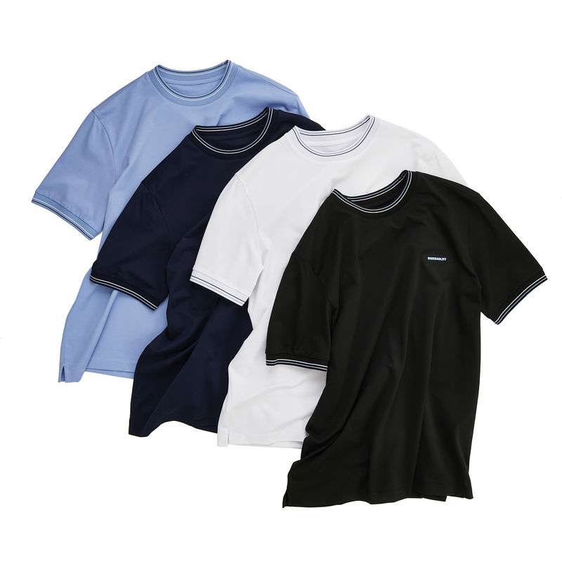 T-shirt pour hommes surdimensionné pour style décontracté en noir et blanc
