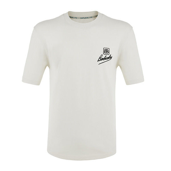T-shirt en coton 100% pour homme Manches courtes sur mesure Pas de détection d'aiguille