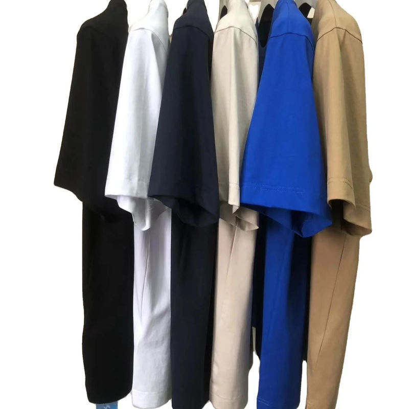 T-shirt anti-rides à col rond de taille trop grande 100% coton standard adapté sur mesure LOGO 64168Y7068