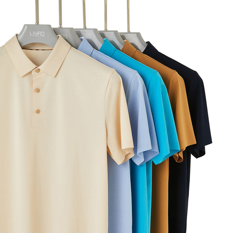 OEM ODM chemises de polo brodées pour hommes Designs personnalisés Couleur Collier boutonné avant