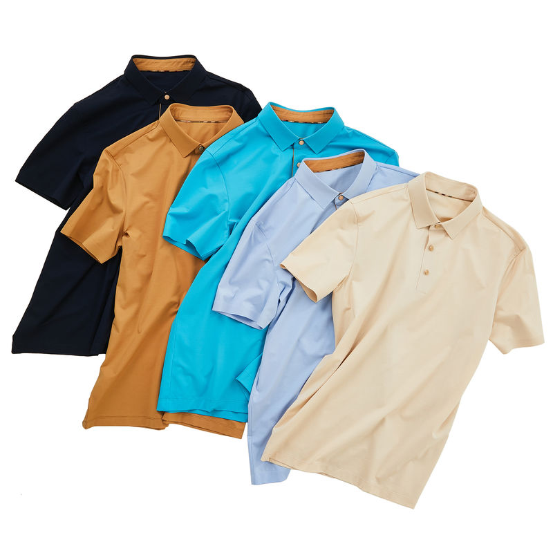 OEM ODM chemises de polo brodées pour hommes Designs personnalisés Couleur Collier boutonné avant
