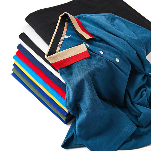 Assistance 7 jours Temps de livraison de l'ordre de l'échantillon Tous les jours Bureau occasionnel Portant une chemise de polo en coton organique séchée rapidement