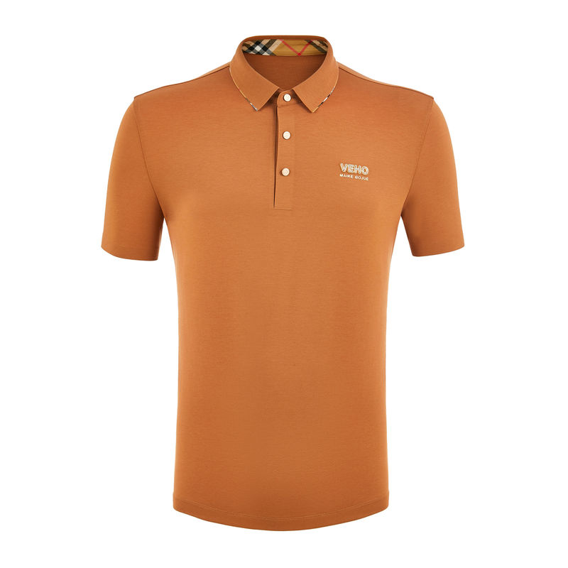 Méthode de tissage T-shirt de polo de luxe pour hommes 100% coton logo personnalisé