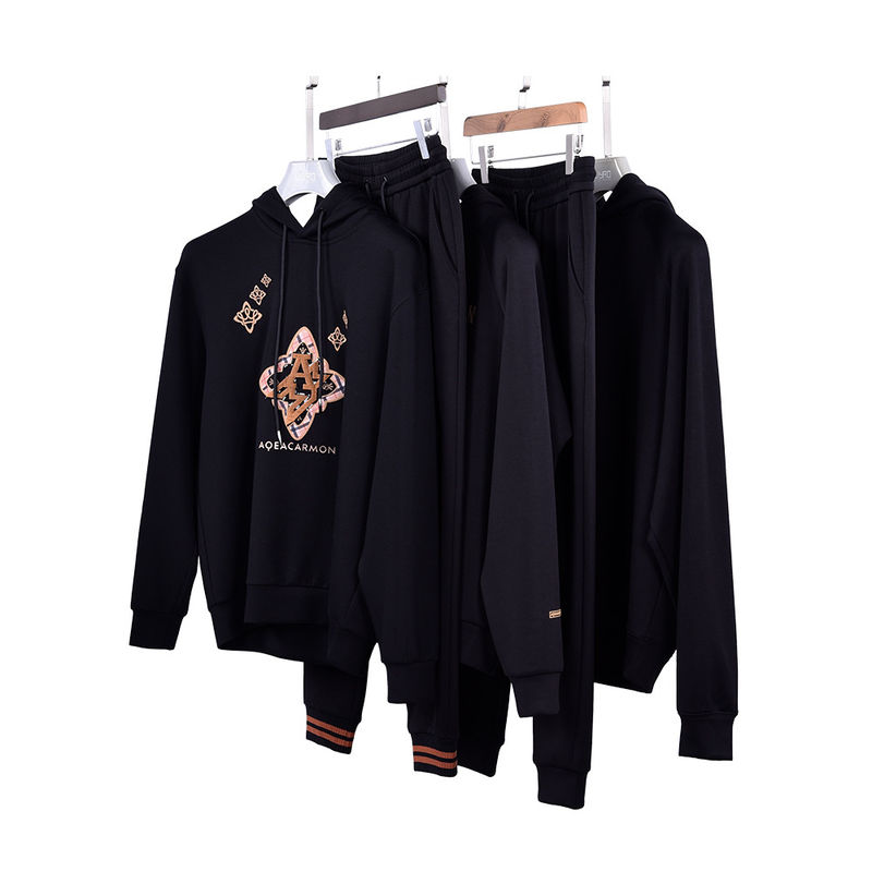 Logo personnalisé Couleur Hoodie et pantalon pour hommes Ensemble 100% coton Mean Costumes pour vos vêtements