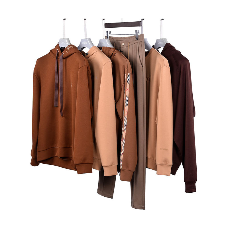 Coupe de cheveux en coton marron Vintage Sweatshirts 400Gsm Pour la vie quotidienne décontractée