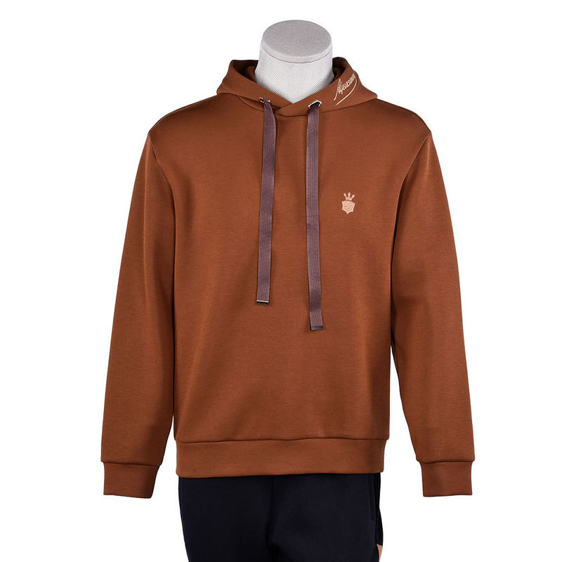 Coupe de cheveux en coton marron Vintage Sweatshirts 400Gsm Pour la vie quotidienne décontractée