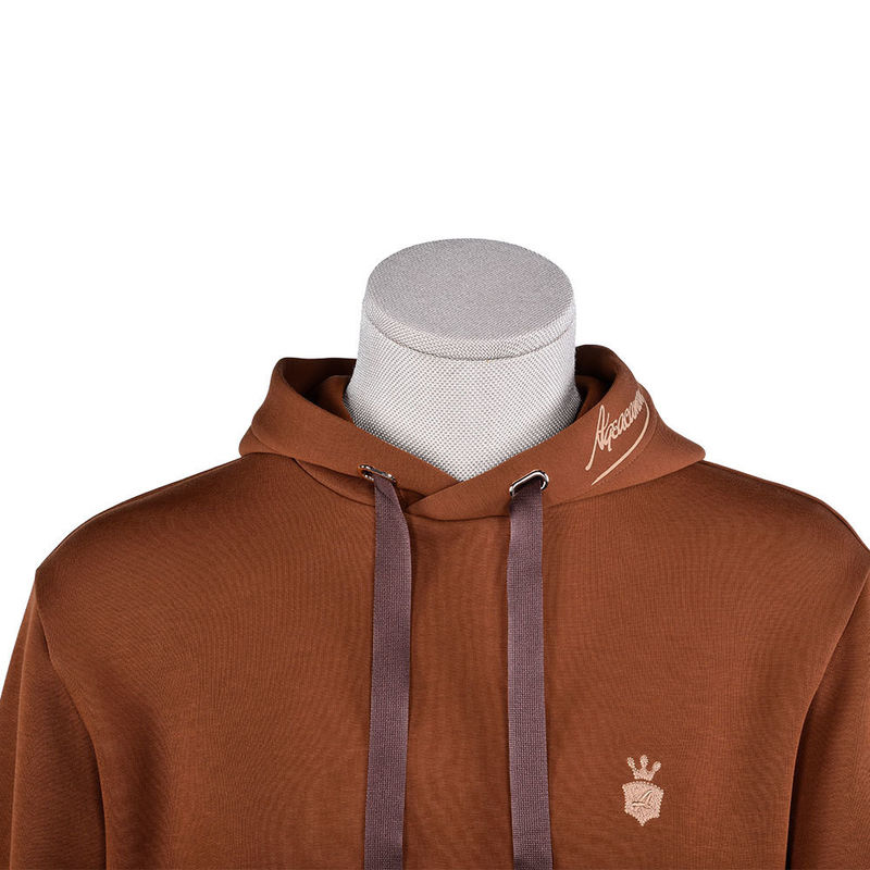 Coupe de cheveux en coton marron Vintage Sweatshirts 400Gsm Pour la vie quotidienne décontractée