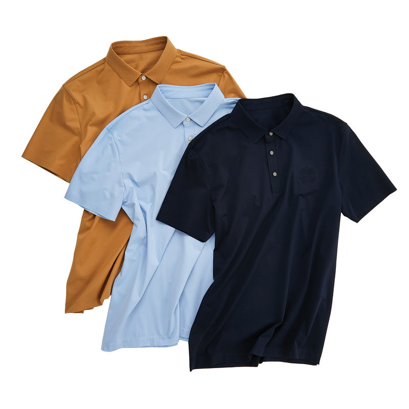 Logo de couleur personnalisé Polo Spandex Nylon Homme T-Shirt sans couture pour les modèles OEM ODM