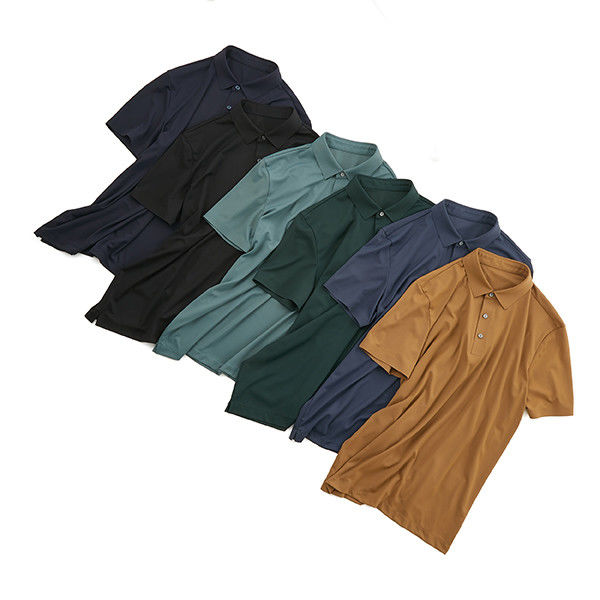 Impression personnalisée de logo 220 Gsm T-shirts polo pour hommes T-shirt à manches courtes sans couture Polo