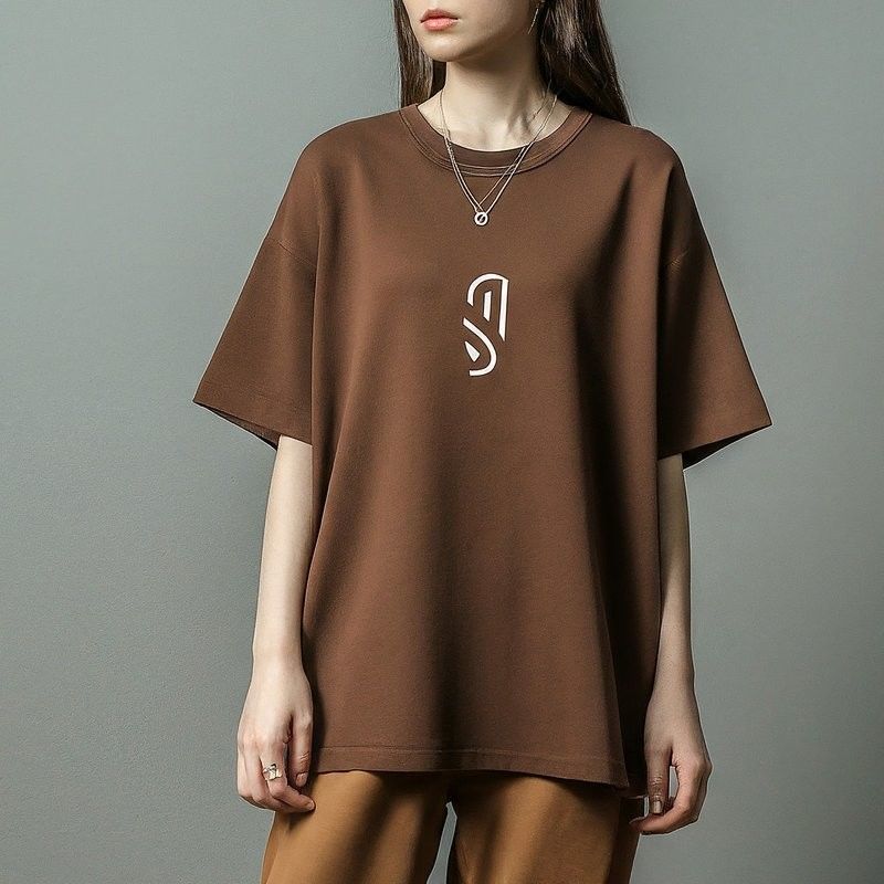 T-shirts sur mesure pour femmes 220 grammes avec un cou rond en tissu tricoté