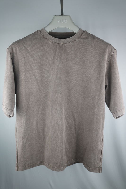 Laver à l'acide 100%T-shirts en coton poids lourd 230 260gm surdimensionné blanc