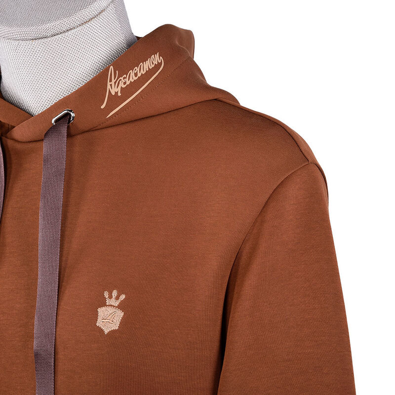 High Quality Hoodies Homme Sweatshirt en coton biologique Brun 400 Gsm Vêtements vintage avec capuche