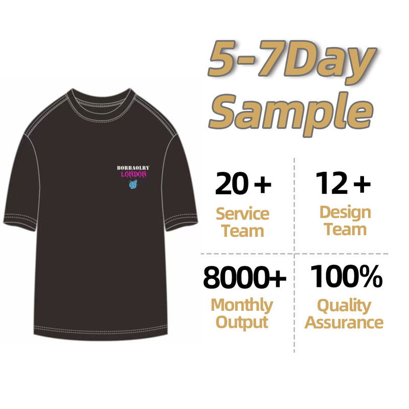 Prix compétitif Logo sur mesure Poids lourd surdimensionné 100% coton T-shirt noir O-Neck pour hommes