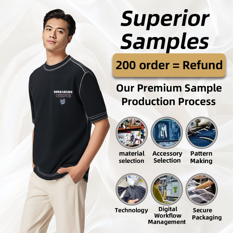 Prix compétitif Logo sur mesure Poids lourd surdimensionné 100% coton T-shirt noir O-Neck pour hommes