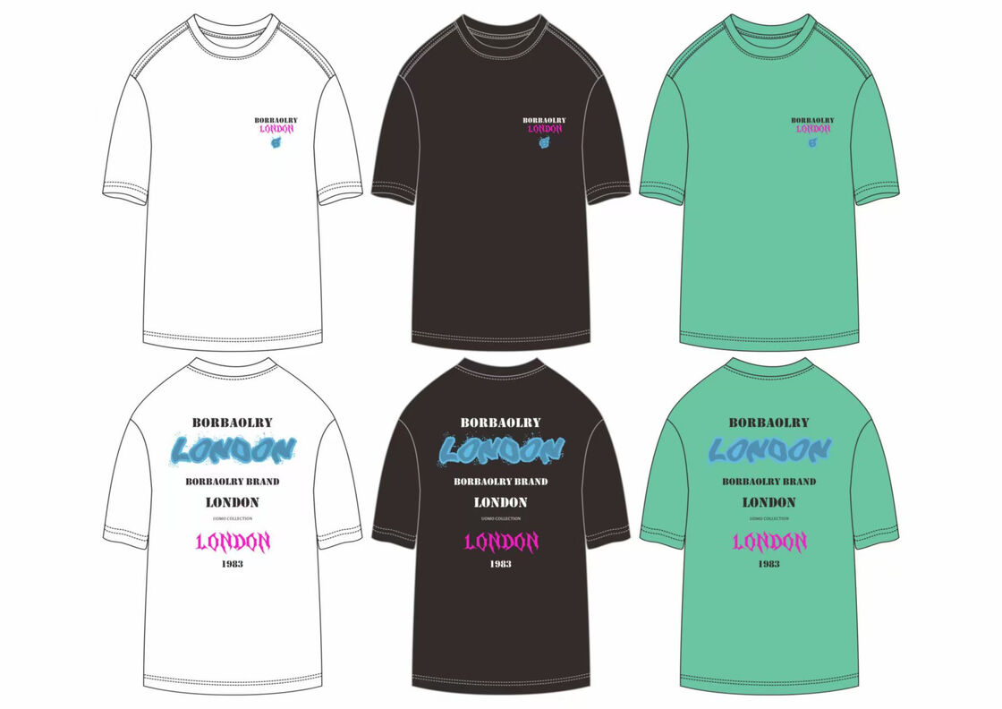 Prix compétitif Logo sur mesure Poids lourd surdimensionné 100% coton T-shirt noir O-Neck pour hommes