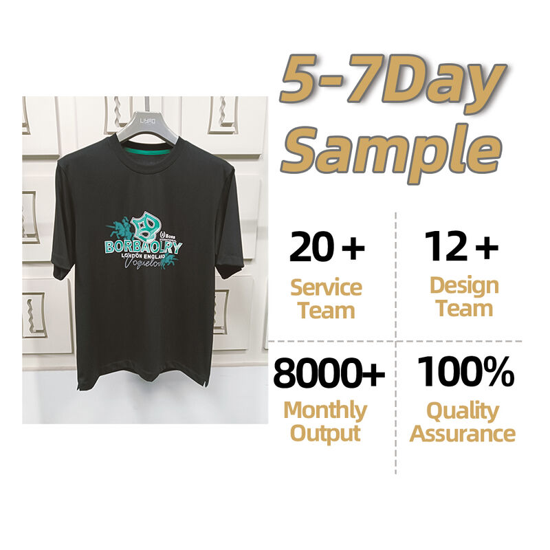 T-shirts 180g en stock imprimés été 100% coton coupe ajustée T-shirt classique grande taille pour hommes