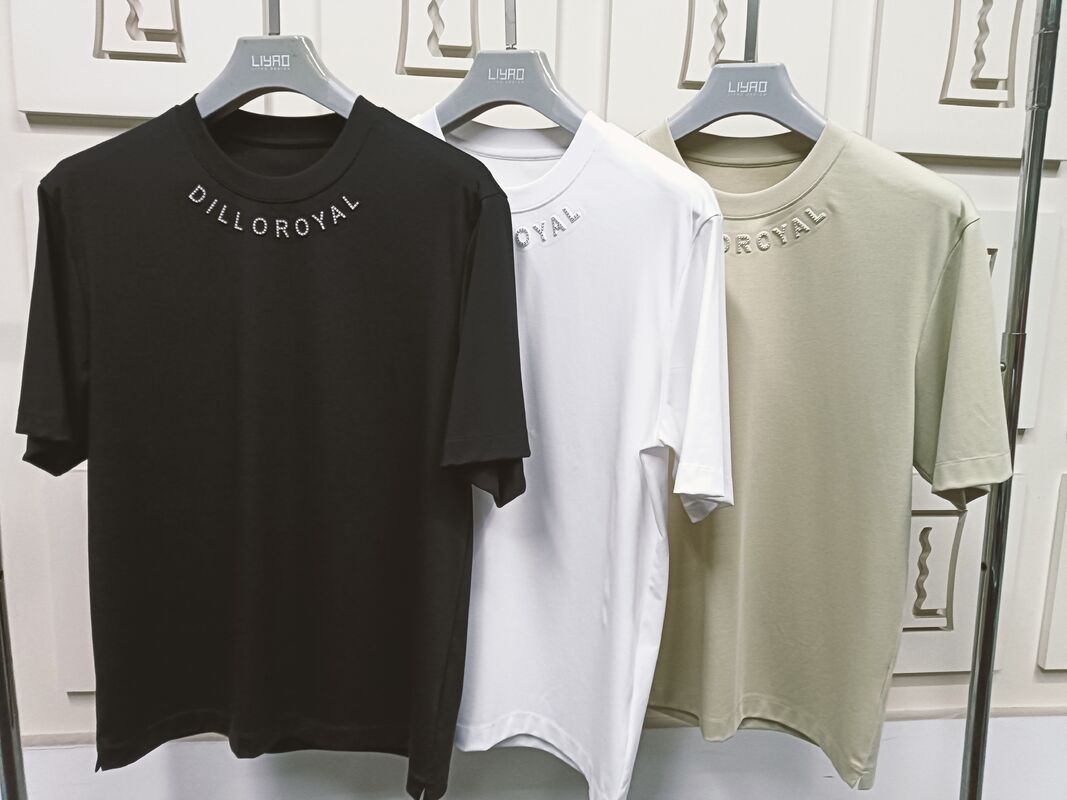 Nouveau style Logo imprimable personnalisé Tissu en maille de polyester Sweatshirt surdimensionné T-shirt pour hommes