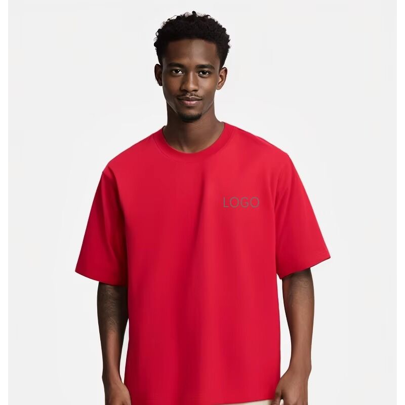 T-shirt décontracté en coton à col rond pour l'été, manches courtes, style mode, sportswear ample, en stock