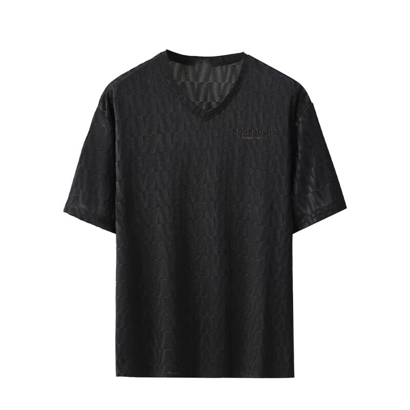 T-shirt à manches courtes en glace en soie, élégant, luxueux, loisirs, demi-manche, haut en tricot.