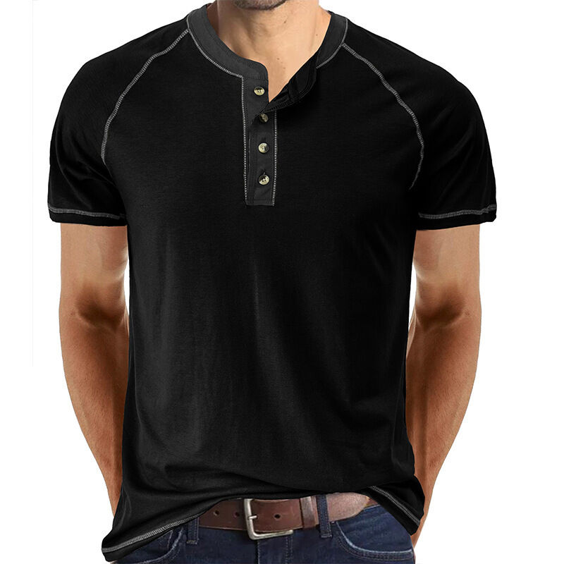 Vêtements pour hommes en gros T-shirts polyester confortable de bonne qualité blanc noir T-shirt de base