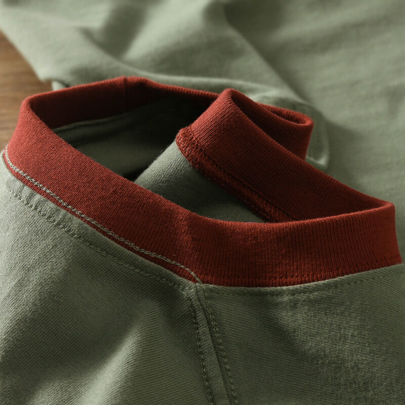 Fabricant en gros T-shirt à couture en blocs de couleur personnalisée Unisexe T-shirt à patchwork de haute qualité en poids lourd en deux couleurs