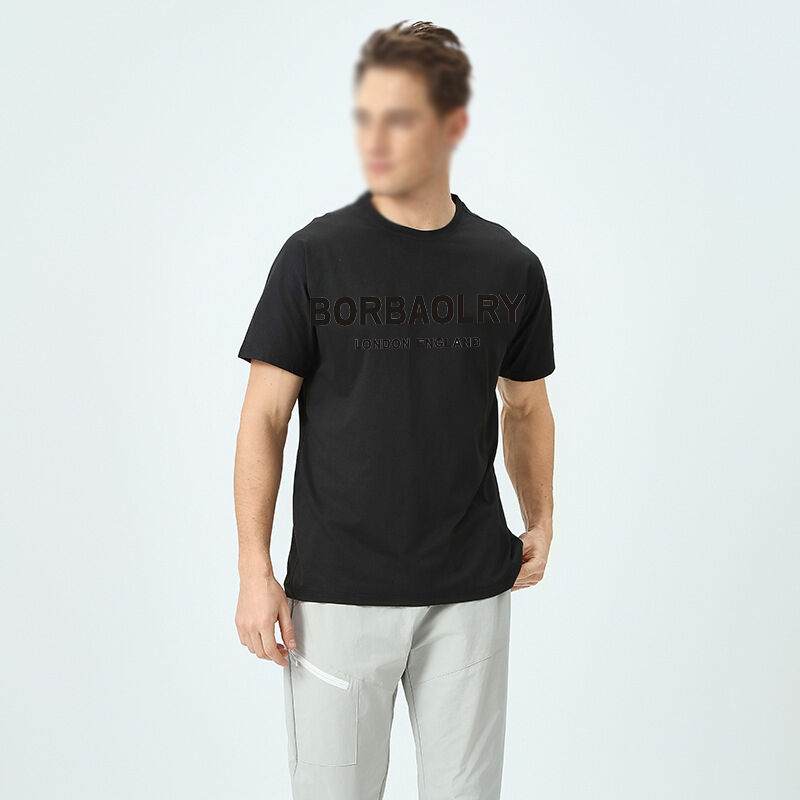 T-shirt ample pour homme de haute qualité, style High Street, extensible, surdimensionné, avec imprimé, crop top d'été essentiel