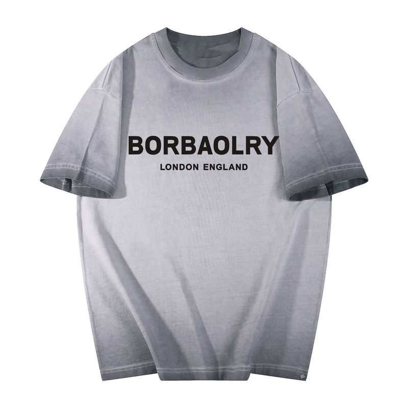 T-shirt chaud sur mesure pour hommes Laver à faire Old Style chemise grande taille Logo sur mesure Impression de mode Casual chemise à manches courtes