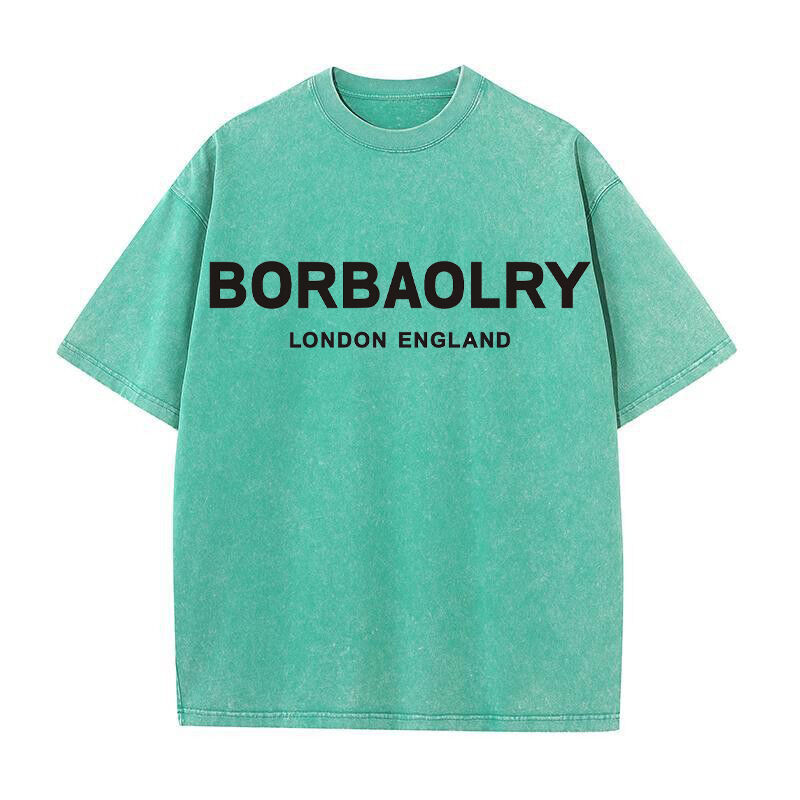 Cadeau personnalisé poids lourd 280g pullover épais surdimensionné homme vintage détresse lavage à l'acide T-shirt t-shirt T-shirts