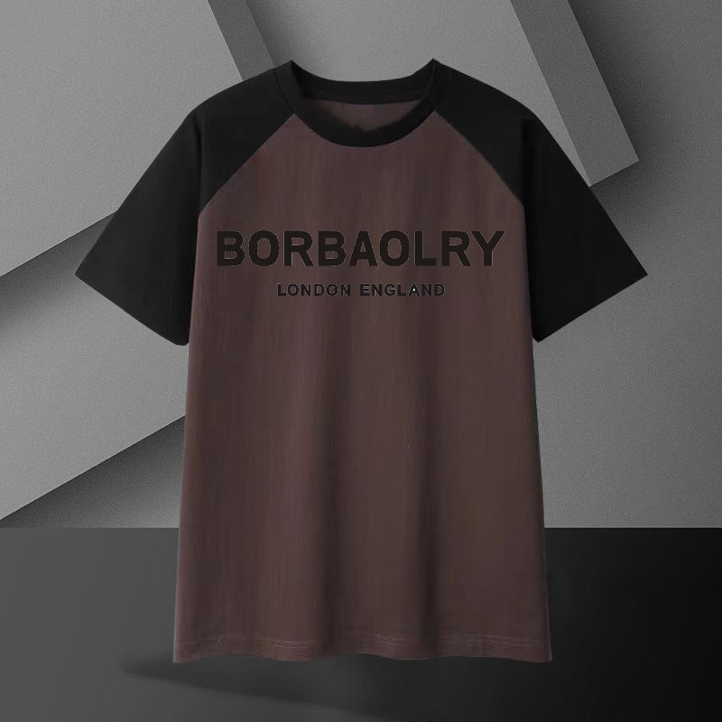 T-shirt en coton lourd pour homme 220 grammes Respirant surdimensionné Manches courtes Modèle solide Casual Longue longueur Tissu tricoté