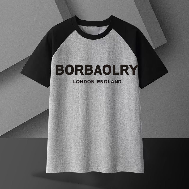 T-shirt en coton lourd pour homme 220 grammes Respirant surdimensionné Manches courtes Modèle solide Casual Longue longueur Tissu tricoté