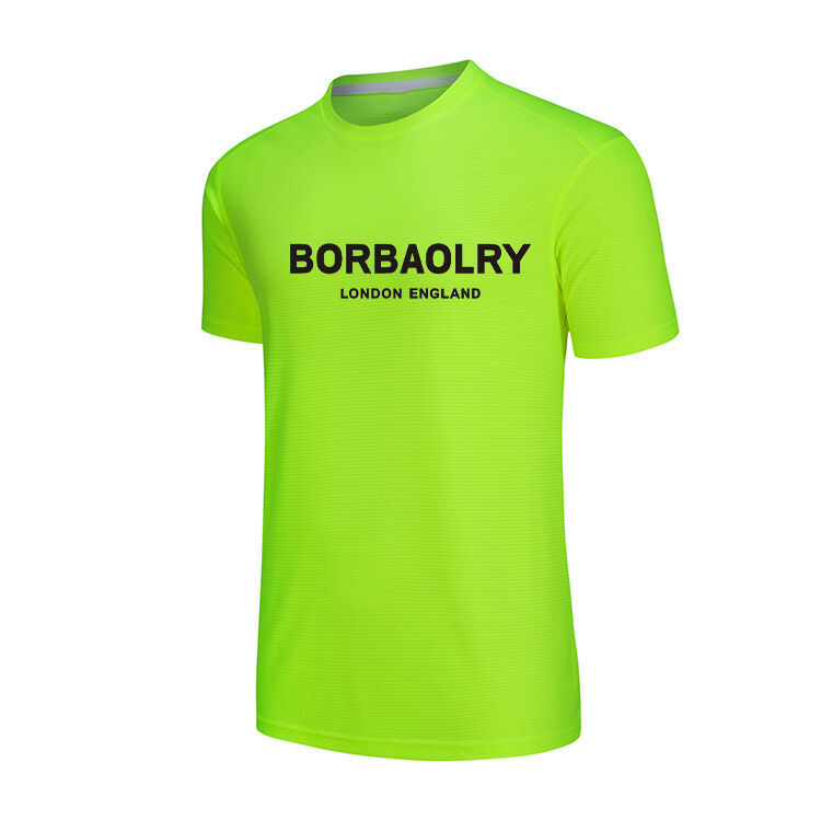 T-shirt personnalisé Blain à col rond, séchage rapide, imprimé avec logo personnalisé