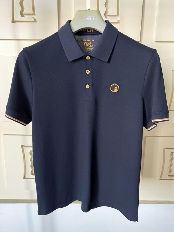 Polos Homme Premium Col Classique Gamme Colorée Détails Exquis Logo Silicone Texturé Polo Homme Haute Qualité